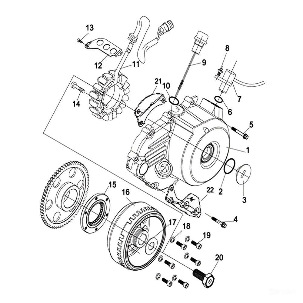 Схема узла «Магнето» — Stels Stels ATV 800GT