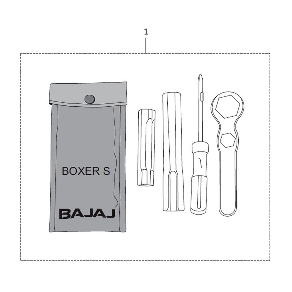 Схема узла «Инструмент дорожный» — Bajaj Bajaj Boxer 150X