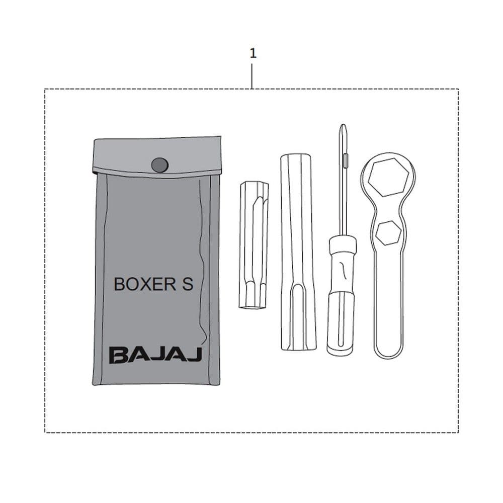 Схема узла «Инструмент дорожный» — Bajaj Мотоцикл Bajaj Boxer 150 UG