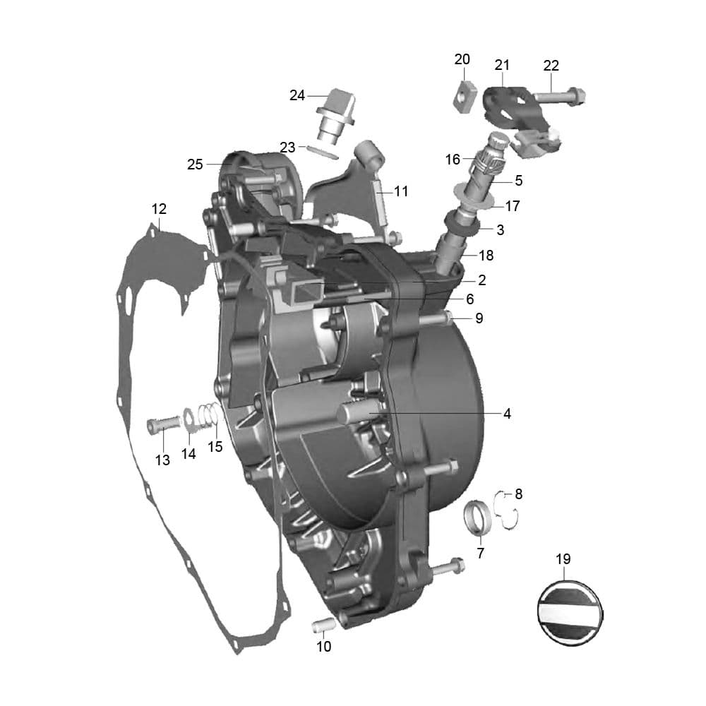 Схема узла «Крышка сцепления» — Bajaj Bajaj Avenger Street 220 UG