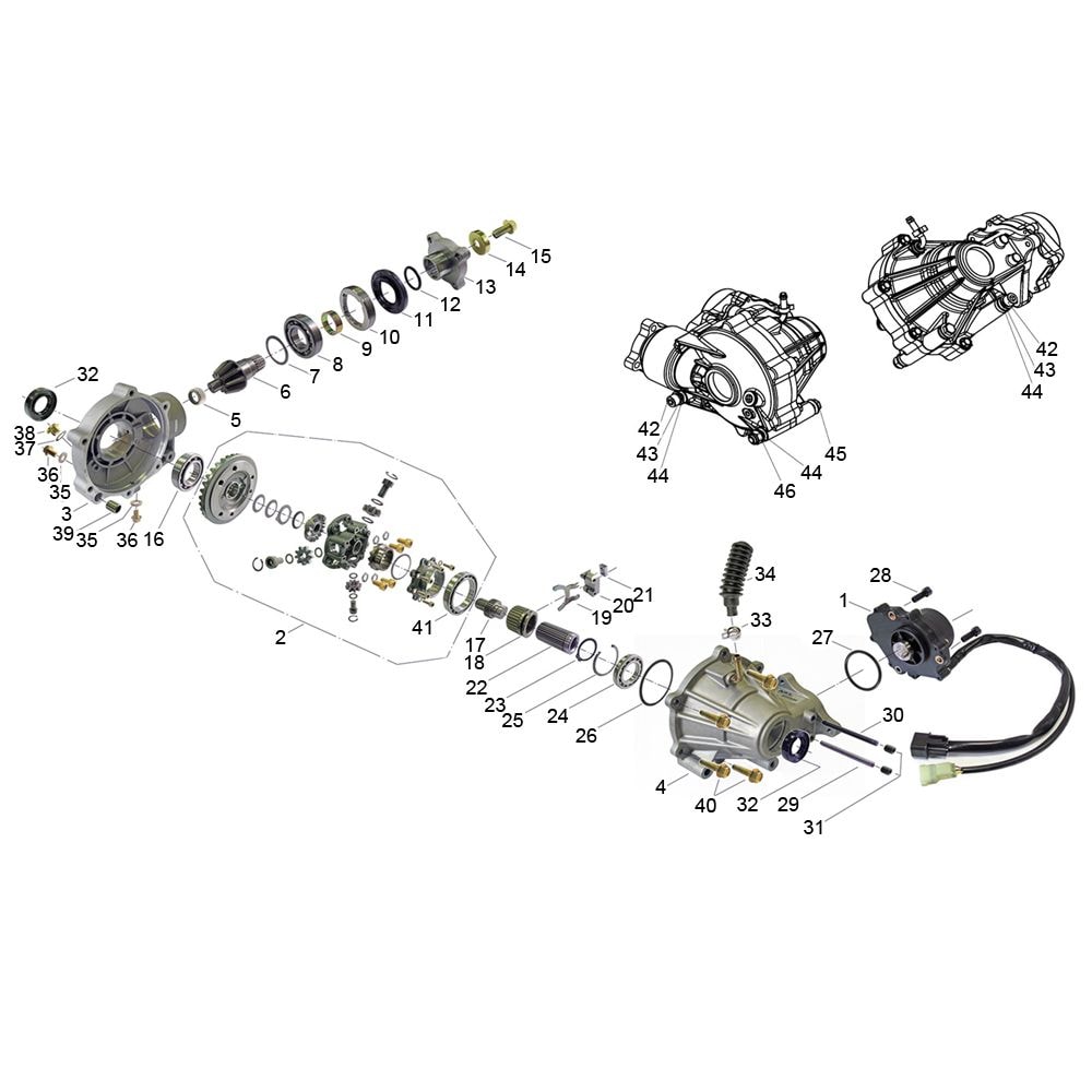 Схема узла «Редуктор передний» — Stels Stels ATV 650/800/850 Guepard 2.0 2026