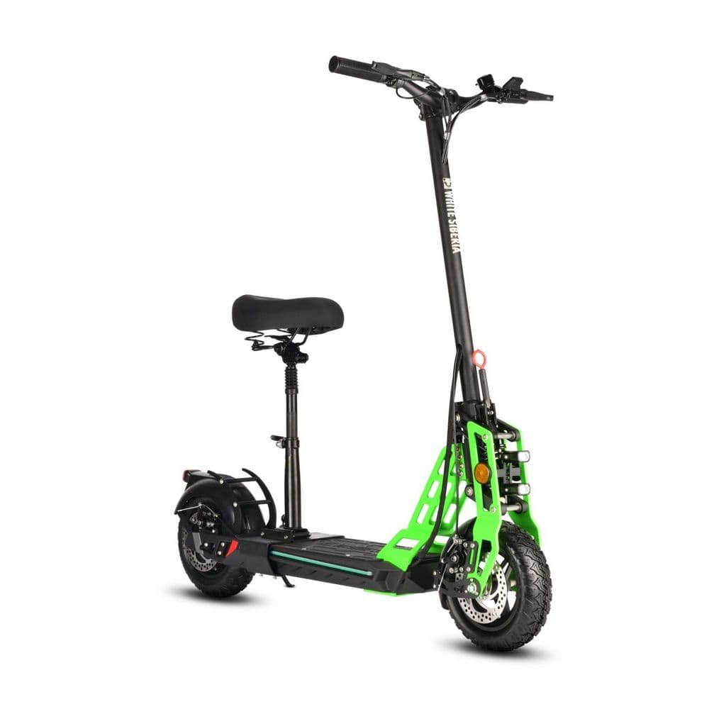 Электросамокат White Siberia Taiga 3 1000W Green Ufo