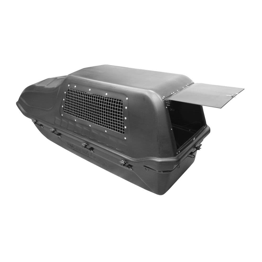 Сани PanZerBox 2350 с крышкой с обвязкой с отбойником с полозьями и прицепным устройством