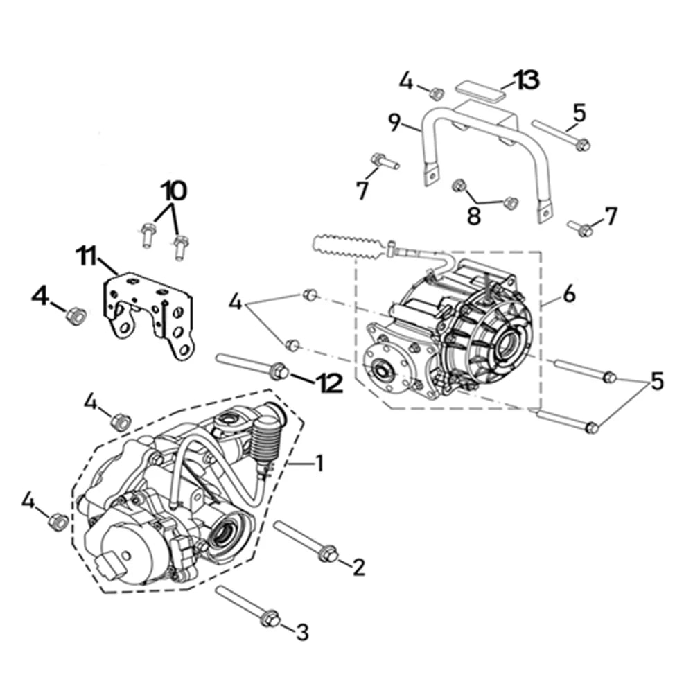 Front And Rear Gear-Box
