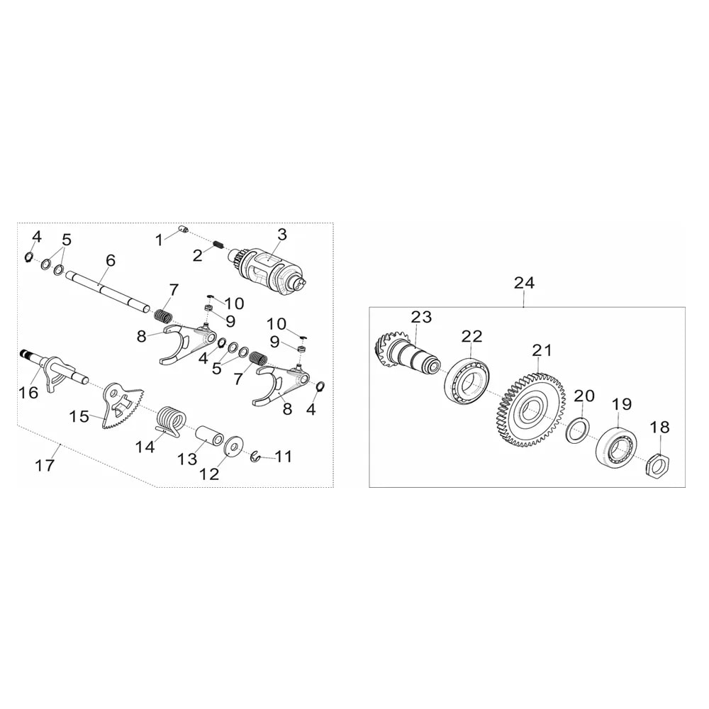Shifting Device And Drive Bevel Gear Assembly