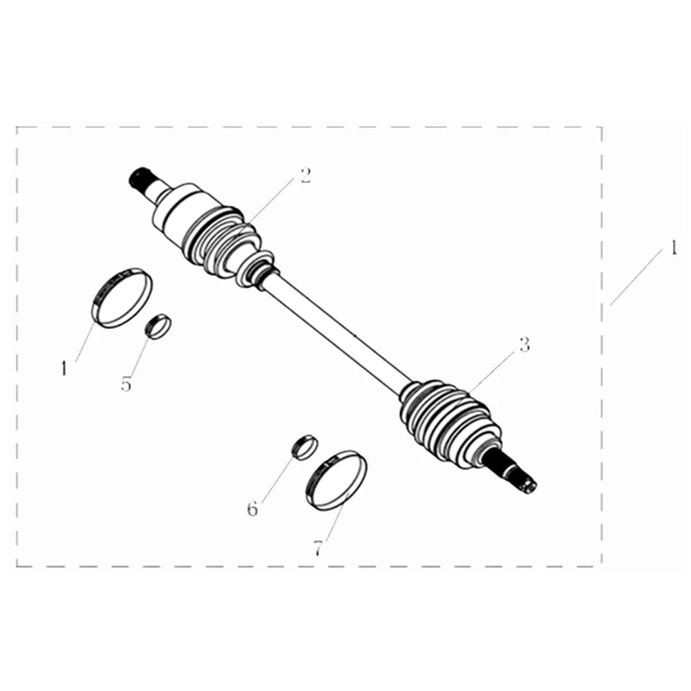 Rear Left Drive Axle